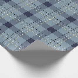 Kariert Blau und Gelb Geschenkpapier