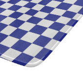 Kariert Blau und Weiß Schneidebrett (Ecke)