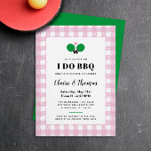 Kariert bleich pink ich GRILLEN Ping Pong Einladun Einladung