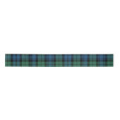Kariert Blue Green Rustic Campbell Tartan Satinband (Vorderseite)