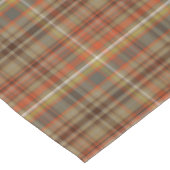 Kariert-braune Orangengraue Farbe im Herbst Weiß a Tischdecke (Schrägansicht)