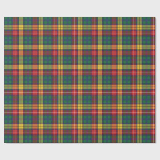Kariert Buchanan Classic Tartan Geschenkpapier (Flach)