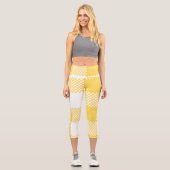 Kariert Capri Leggings (Vorderseite)
