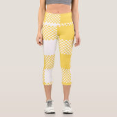 Kariert Capri Leggings (Vorderseite)