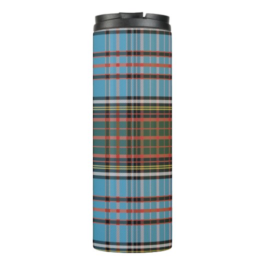 Kariert Clan Anderson Light Blue Karo Tartan Thermosbecher (Rückseite)