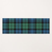Kariert Clan Campbell Blue Green Black Karo Tartan Yogamatte (Vorderseite (Horizontal))
