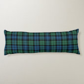 Kariert Clan Campbell Green Blue Karo Tartan Seitenschläferkissen (Rückseite)