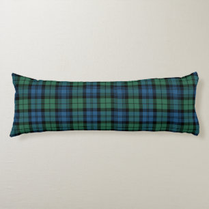 Kariert Clan Campbell Green Blue Karo Tartan Seitenschläferkissen