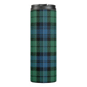 Kariert Clan Campbell Green Blue Karo Tartan Thermosbecher (Rückseite)