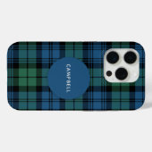 Kariert Clan Campbell Green Blue Tartan Custom Case-Mate iPhone Hülle (Rückseite (Horizontal))