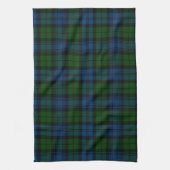 Kariert Clan Campbell Military Blue Green Tartan Geschirrtuch (Vertikal)