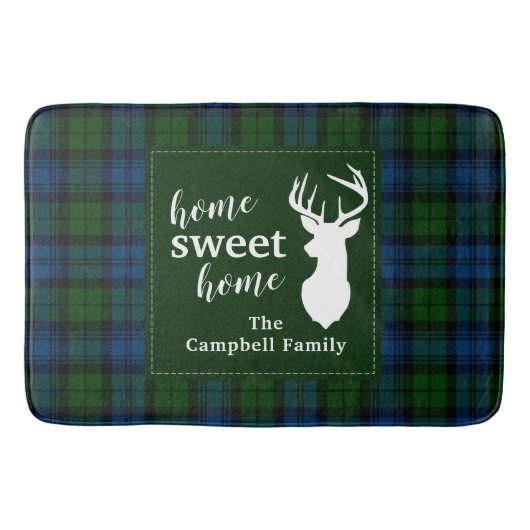 Kariert Clan Campbell Military Tartan Badematte (Vorderseite)