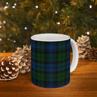 Kariert Clan Campbell Military Tartan Black Green