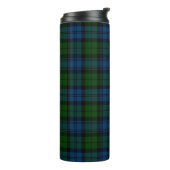 Kariert Clan Campbell Military Tartan Black Green Thermosbecher (Nach links gedreht)