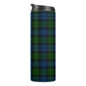 Kariert Clan Campbell Military Tartan Black Green Thermosbecher (Nach rechts gedreht)