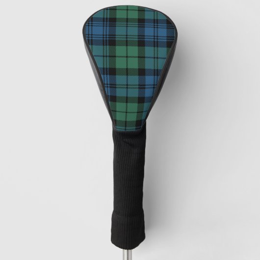 Kariert Clan Campbell Tartan Green Karo Golf Headcover (Vorderseite)