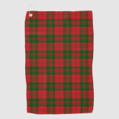 Kariert Clan Drummond Red Green Karo Tartan Golfhandtuch (Vorderseite)