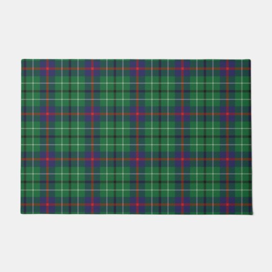 Kariert Clan Duncan Green Karo Tartan Fußmatte (Vorderseite)