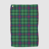 Kariert Clan Duncan Tartan Muster Green Red Black Golfhandtuch (Vorderseite)