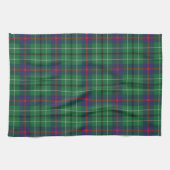 Kariert Clan Duncan Tartan Muster grün Schwarz Geschirrtuch (Horizontal)