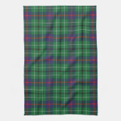 Kariert Clan Duncan Tartan Muster grün Schwarz Geschirrtuch (Vertikal)