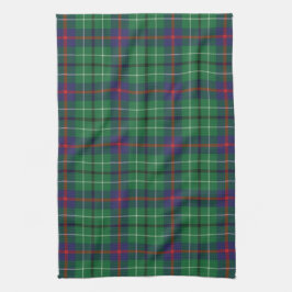 Kariert Clan Duncan Tartan Muster grün Schwarz Geschirrtuch