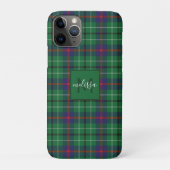 Kariert Clan Duncan Tartan Personalisiert Monogram Case-Mate iPhone Hülle (Rückseite)