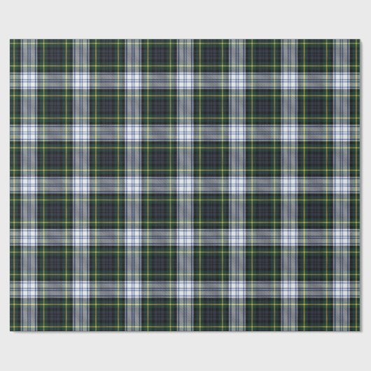 Kariert Clan Gordon Rustic Tartan Geschenkpapier (Flach)