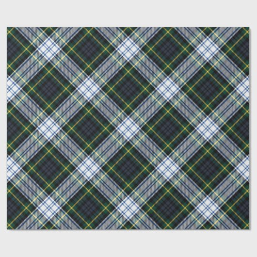 Kariert Clan Gordon Rustikaler Urlaub Rustikaler T Geschenkpapier (Flach)