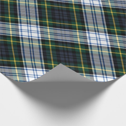 Kariert Clan Gordon Rustikaler Urlaub Rustikaler T Geschenkpapier (Ecke)