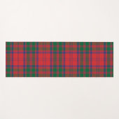 Kariert Clan Grant Red Blue Green Karo Tartan Yogamatte (Vorderseite (Horizontal))