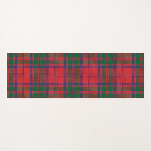 Kariert Clan Grant Red Blue Green Karo Tartan Yogamatte (Vorderseite (Horizontal))