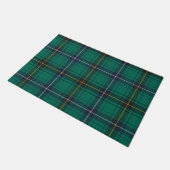 Kariert Clan Henderson Green Karo Tartan Fußmatte (Schrägansicht)