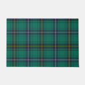 Kariert Clan Henderson Green Karo Tartan Fußmatte (Vorderseite)