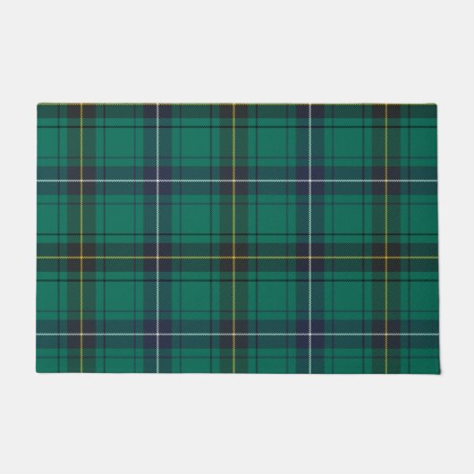Kariert Clan Henderson Green Karo Tartan Fußmatte (Vorderseite)