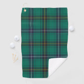 Kariert Clan Henderson Green Karo Tartan Golfhandtuch (Insitu)
