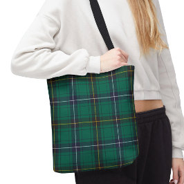 Kariert Clan Henderson Tartan Green Blue Karo Tasche
