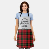 Kariert Clan Kerr Karo Tartan Kitchen Schürze (Getragen)