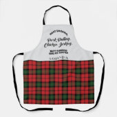 Kariert Clan Kerr Karo Tartan Kitchen Schürze (Vorderseite)