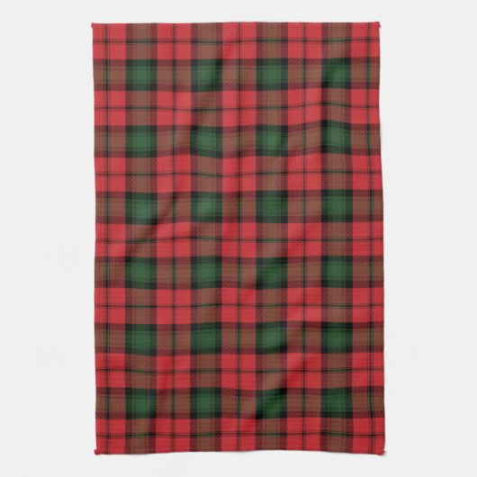 Kariert Clan Kerr Red Green Black Karo Tartan Geschirrtuch (Vertikal)