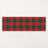 Kariert Clan Kerr Red Green Black Karo Tartan Yogamatte (Vorderseite (Horizontal))