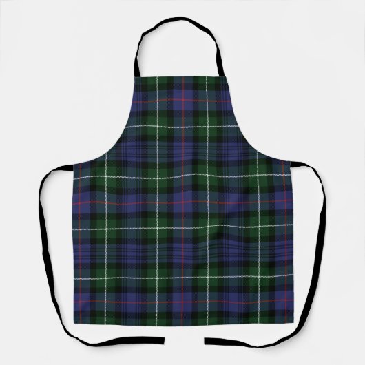 Kariert Clan MacKenzie Green Lila Karo Tartan Schürze (Vorderseite)