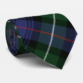 Kariert Clan MacKenzie Lila Black Karo Tartan Krawatte (Gerollt)