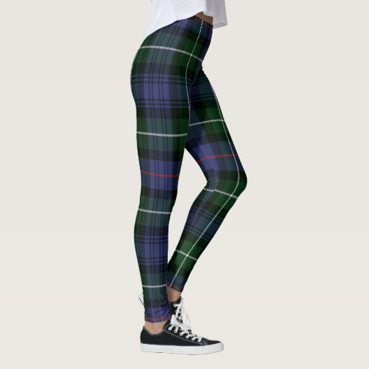 Kariert Clan MacKenzie Lila Green Karo Tartan Leggings (Rechts)