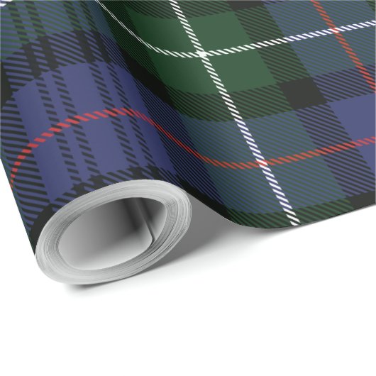 Kariert Clan MacKenzie Rustic Holiday Tartan Geschenkpapier (Rolleneckpunkt)