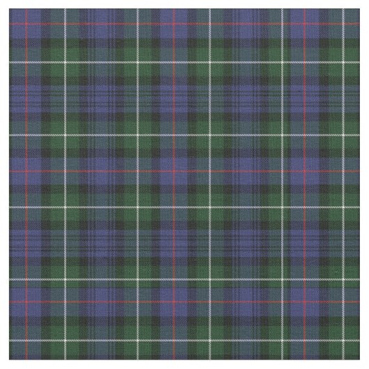 Kariert Clan MacKenzie Tartan Green Lila Karo Stoff (Nahaufnahme)