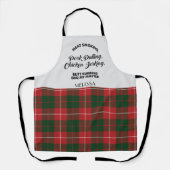 Kariert Clan MacKinnon Karo Tartan Kitchen Schürze (Vorderseite)