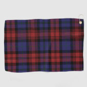 Kariert Clan MacLachlan Lila Black Karo Tartan Golfhandtuch (Horizontal)