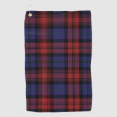 Kariert Clan MacLachlan Lila Black Karo Tartan Golfhandtuch (Vorderseite)