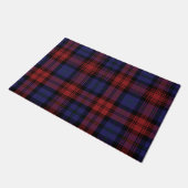 Kariert Clan MacLachlan Red Lila Karo Tartan Fußmatte (Schrägansicht)